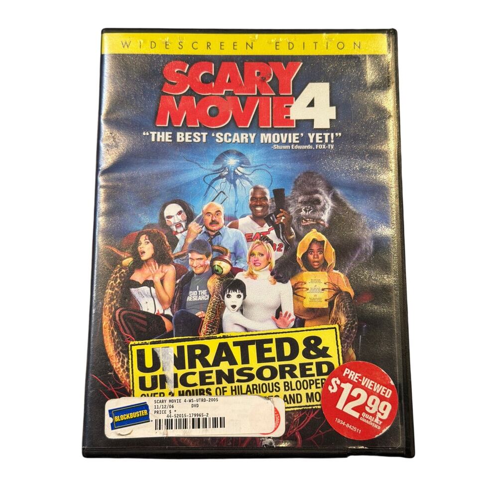Scary Movie 4 Widescreen Edition DVD 2006 y2k comedy horror film